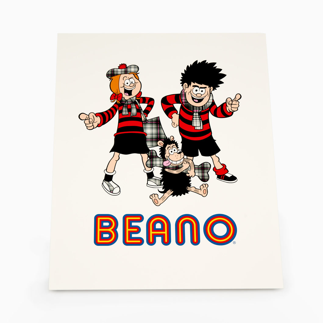 Beano: Dennis, Minnie and Gnasher Print