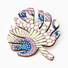 Load image into Gallery viewer, garden futures exhibition leaf brooch monstera v&a dundee