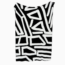 Load image into Gallery viewer, Fraser Haxton Blanket Black and White