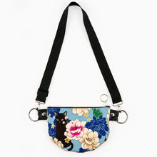 Load image into Gallery viewer, Cats and cherry blossom shoulder bag by Hayley Scanlan
