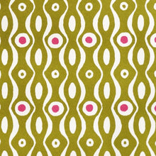 Load image into Gallery viewer, Persephone Bright Olive & Pink Gift Wrap by Cambridge Imprint