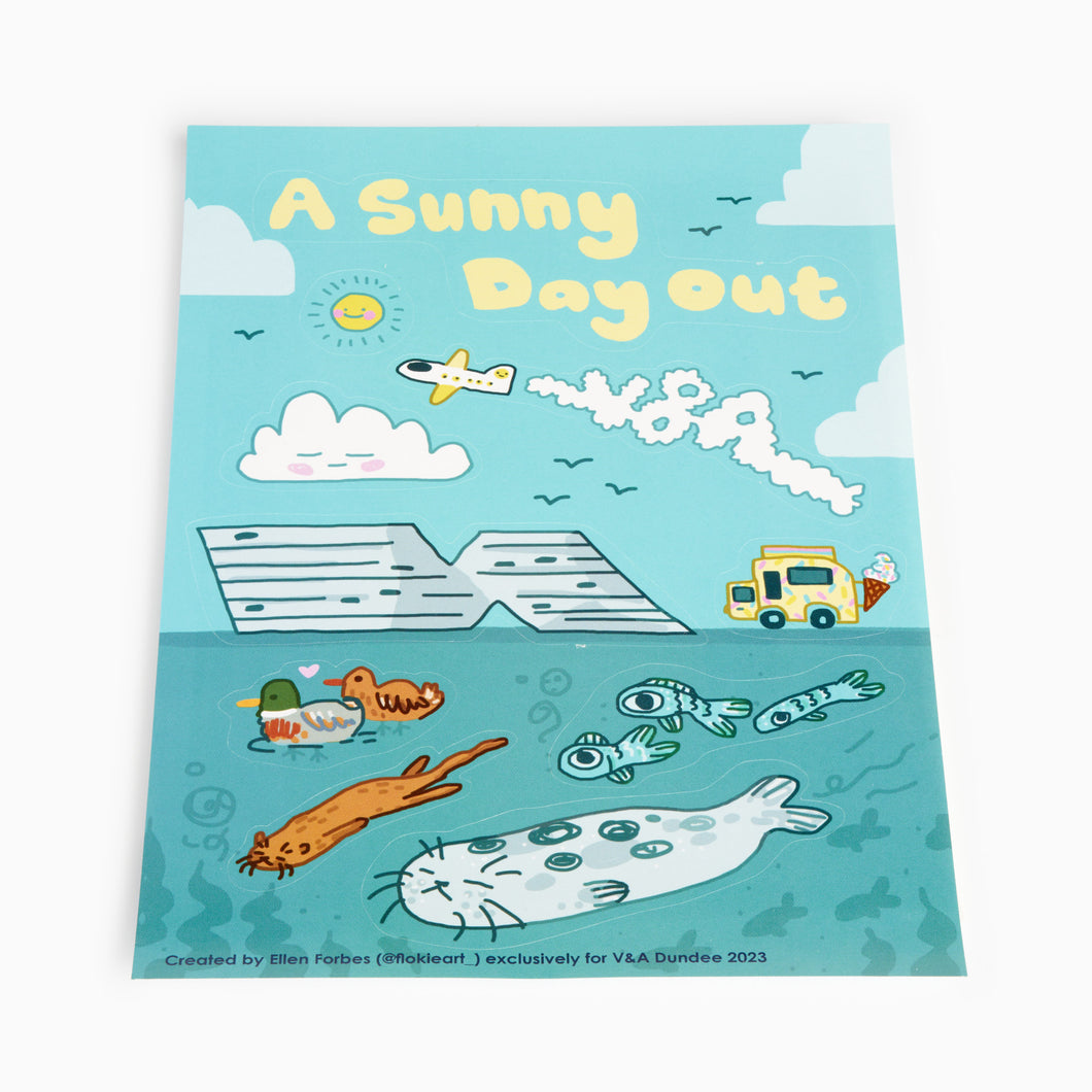 A Sunny Day Out Sticker Sheet