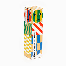 Load image into Gallery viewer, dusen dusen pepper grinder and salt grinder white, wood with colourful cool modern design