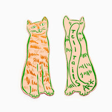 Load image into Gallery viewer, Leather Cat Tails Bookmark by Ark Colour Design