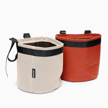 Load image into Gallery viewer, Lightweight fabric balcony plant pots by BACSAC in neutral and red colours