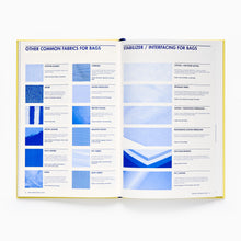 Load image into Gallery viewer, Bag Design encyclopedia pages showing construction diagrams and technical charts