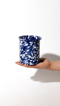Load image into Gallery viewer, Blue and White Splatter Enamel Pot by Yod & Co