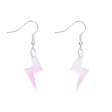 Load image into Gallery viewer, Iridescent Lightening Bolt Charm Earrings by Tatty Devine
