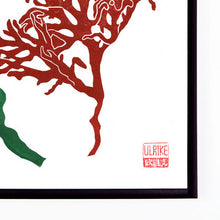 Load image into Gallery viewer, Seaweed Lino Print by Studio Wald