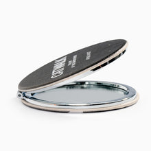Load image into Gallery viewer, Slim catwalk compact mirror shown from side angle