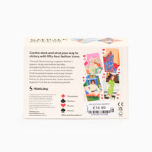 Load image into Gallery viewer, Catwalk Queens fashion card game packaging with product details