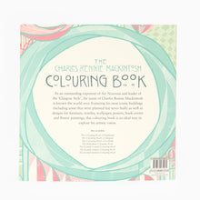 Load image into Gallery viewer, charles rennie mackintosh colouring book back cover