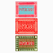 Load image into Gallery viewer, Cambridge Imprint Christmas paper chain kits in three colourful patterned designs