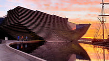 Load image into Gallery viewer, Dandy Daybreak photograph of V&A Dundee on the waterfront by Neil McFarlane
