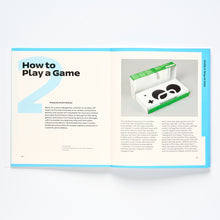 Load image into Gallery viewer, Open spread from Design and Disability book featuring section titles How to Play a Game. Open page spread.