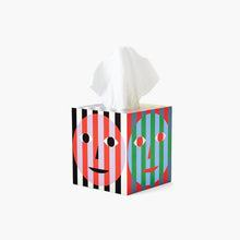 Load image into Gallery viewer, cool striped tissue box holder everybody dusen dusen
