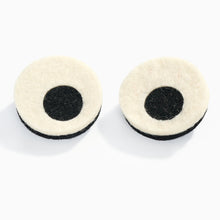 Load image into Gallery viewer, Playful googly eyes felt brooch set by Scottish designer Lynsey Walters