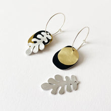 Load image into Gallery viewer, Fern Earrings in Black by Tom Pigeon