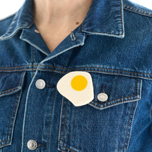 Load image into Gallery viewer, Fried Egg Brooch by Lynsey Walters