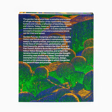 Load image into Gallery viewer, v&a garden futures exhibition book back cover with text