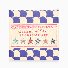 Load image into Gallery viewer, Garland of Stars Origami Kit by Cambridge Imprint for making 36 patterned paper stars