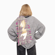 Load image into Gallery viewer, Gold Foil & Lamé Handwoven Wool Scarf by Vevar – V&A Dundee Exclusive