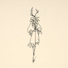 Load image into Gallery viewer, Detail of Iain R Webb fashion illustration on t-shirt