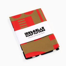 Load image into Gallery viewer, tea towel by irregular sleep pattern red black white