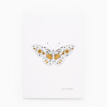 Load image into Gallery viewer, Floral butterfly illustration on a white background by Johanna Basford