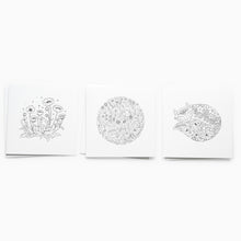 Load image into Gallery viewer, johanna basford adult colouring notecard set wild flowers floral. mindfull gifts