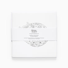 Load image into Gallery viewer, Johanna Basford notebook set packaging with floral design on a white background