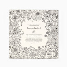 Load image into Gallery viewer, johanna basford adult colouring book world of flowers back cover