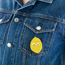 Load image into Gallery viewer, Lemon Brooch by Lynsey Walters