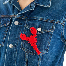 Load image into Gallery viewer, Lobster Brooch by Lynsey Walters
