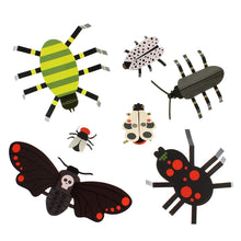 Load image into Gallery viewer, Illustrations of various insects on a white background