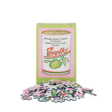 Load image into Gallery viewer, Puzzle with Perello olive can design packaging on a white background