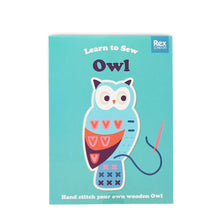 Load image into Gallery viewer, Learn to Sew Wooden Owl Kit