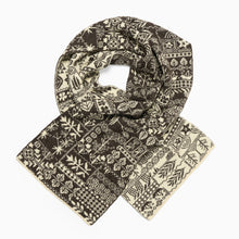 Load image into Gallery viewer, Patterned scarf on a white background