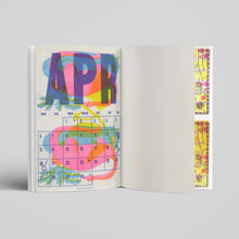 Load image into Gallery viewer, Selection of colourful Shuffle recycled notebook cover designs by Risotto