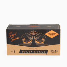 Load image into Gallery viewer, Set of 2 Rocking Whisky Glasses