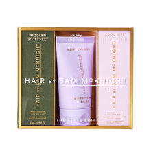 Load image into Gallery viewer, Sam McKnight Style Edit hair styling set with three mini products in gift box