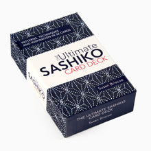 Load image into Gallery viewer, box showing the front of |The Ultimate Sashiko Card deck" set by Susan Briscoe