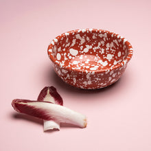 Load image into Gallery viewer, Terracotta Splatter Enamel Snack Bowl by Yod & Co