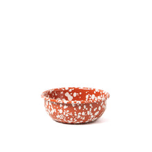 Load image into Gallery viewer, Terracotta Splatter Enamel Snack Bowl by Yod & Co