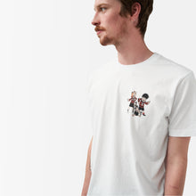 Load image into Gallery viewer, The beano white t-shirt with beano characters minnie the minx dennis the menace and gnasher