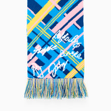 Load image into Gallery viewer, Close-up of modern Scotland football scarf design with geometric pattern
