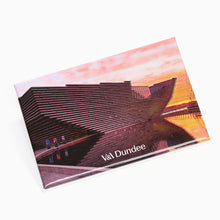 Load image into Gallery viewer, V&A Dundee Dandy Daybreak magnet featuring the museum building photographed by Neil McFarlane