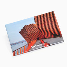 Load image into Gallery viewer, V&A Dundee Marmalade Sunrise magnet featuring the museum building photographed by Neil McFarlane