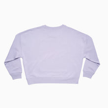 Load image into Gallery viewer, V&A Dundee Tartan Patch Lilac Sweatshirt by Jo-Ami