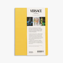 Load image into Gallery viewer, Back cover detail of Versace Catwalk: The Complete Collections fashion book featuring Versace collection imagery